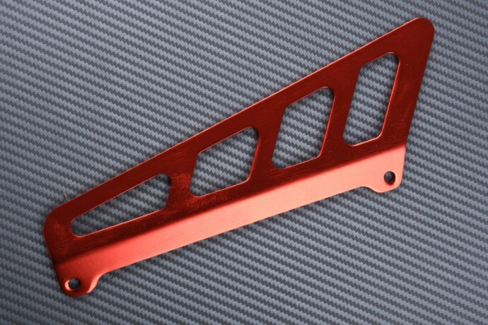 Guide chaîne Suzuki DRZ 400 rouge anti-choc et protection de transmission intégrale