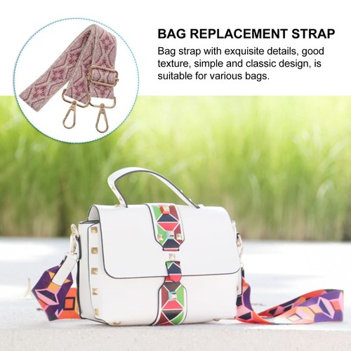 Jacquard Webbing Handbag Purse Strap Replacement Crossbody Miss - Picture 7 of 12