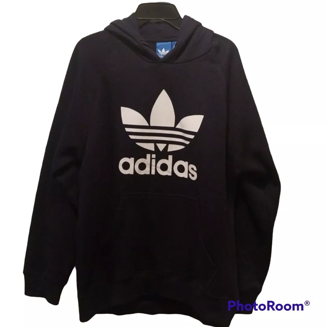 Adidas Originals Men s Classics Trefoil Hoodie Shadow Navy