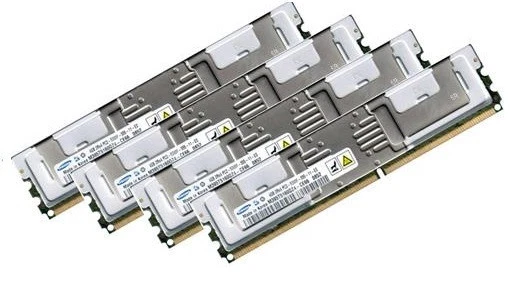 4x 2GB 8GB RAM IBM xSeries X3500 667Mhz FBDIMM DDR2 FullyBuffered - Bild 1 von 1