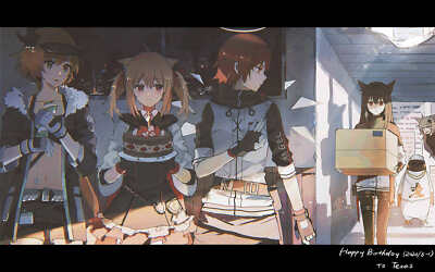 Anime lococo girls arknights texas CCG Gaming Mat Desk
