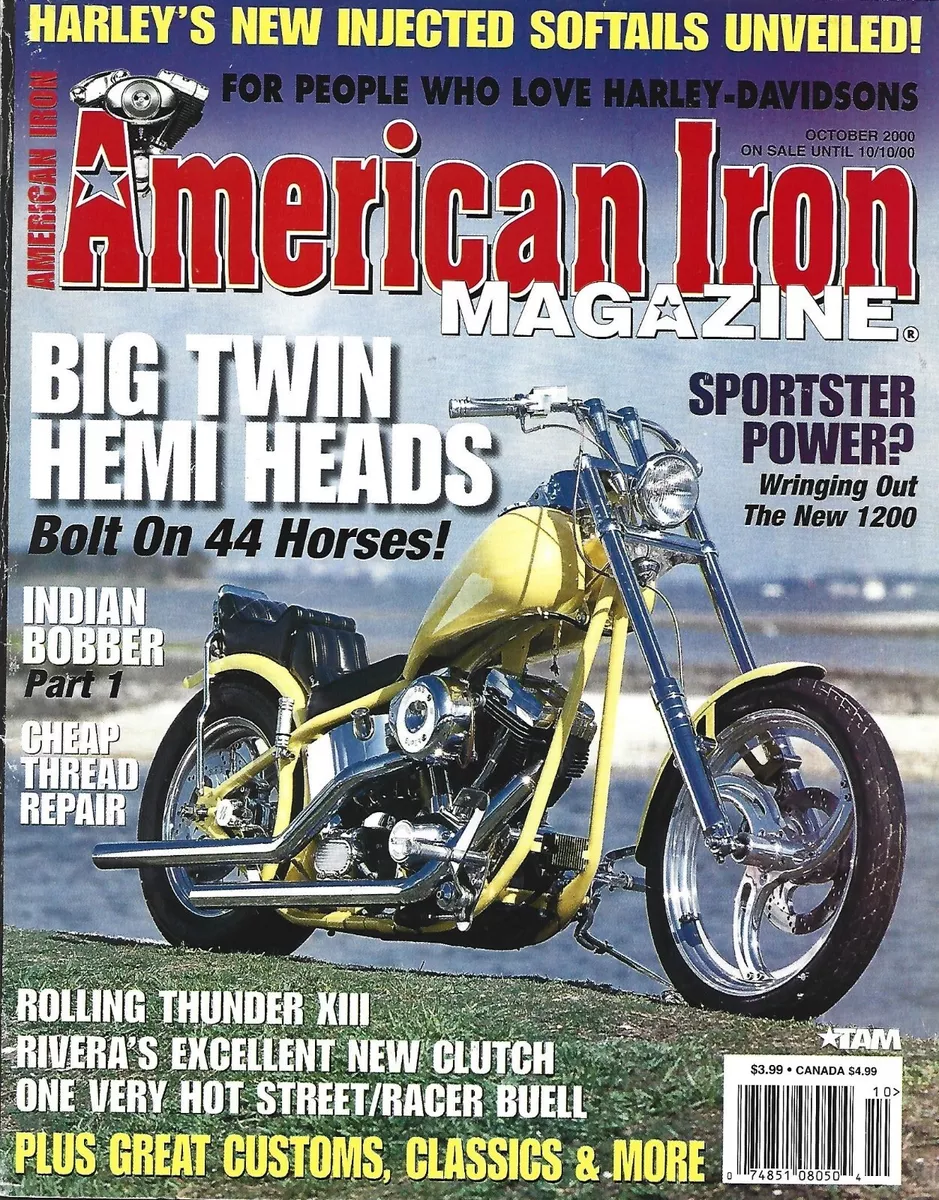 OCTOBER 2000 AMERICAN IRON MAGAZINE HARLEY DAVIDSON MOTORCYCLES