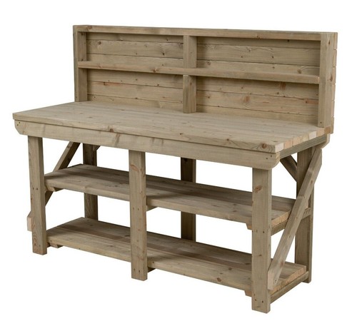 Work Bench Wooden Indoor / Outdoor 