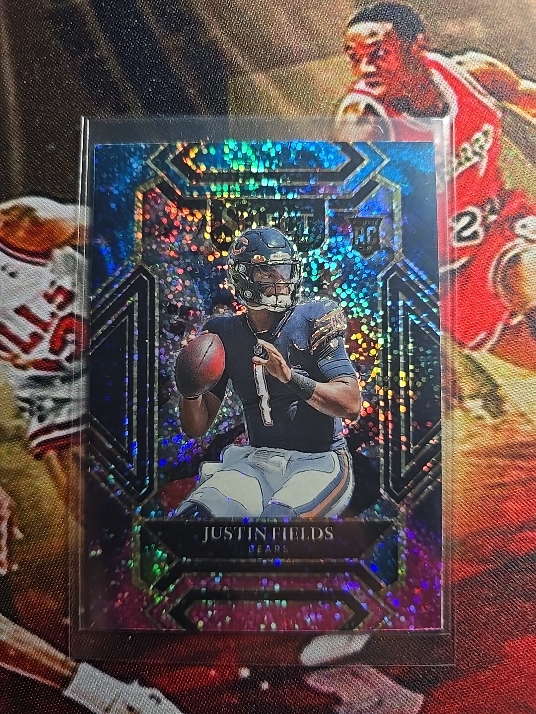 2021 Justin Fields Panini Select Club Level Prizm Cosmic Rookie SSSP #250