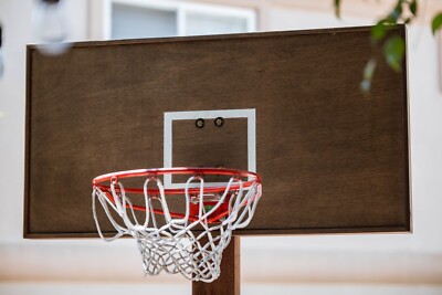 Handmade Wooden Basketball Backboard W/ Hoop Outdoor/Indoor 25  X 49 