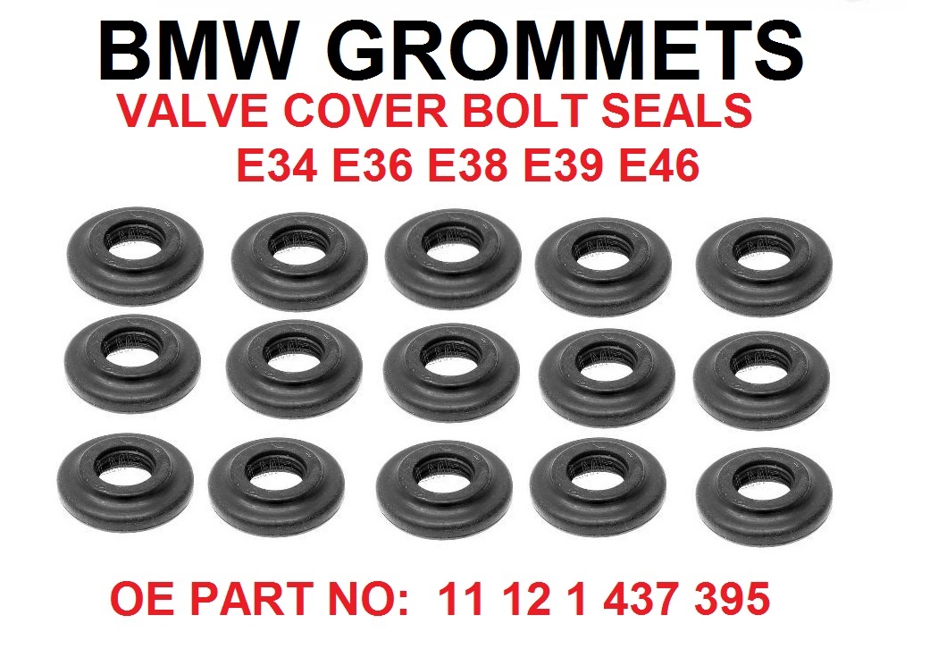 Bmw Valve Valve Rocker Cover Bolt Seal Grommets - Set Of 15 For BMW E36, E46, E39, E53, E83, E85 Models E90 Valve Cover - Foto 11
