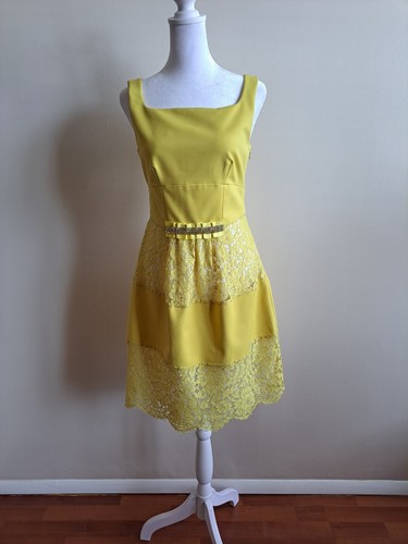 Robe jaune été italienne neuve VDP taille 42 - Photo 1/19