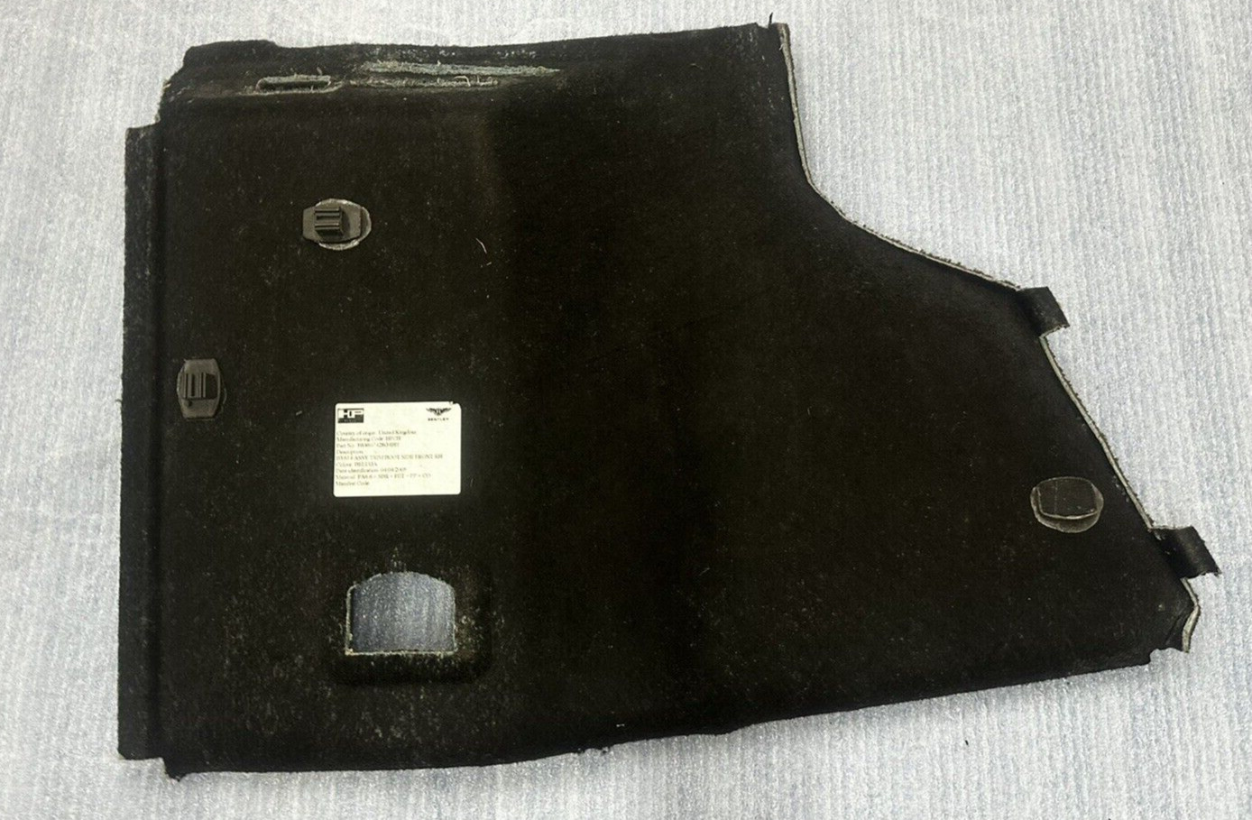 04-10 Bentley Continental GT Coupe Right Interior Trunk Trim Panel 3W8867428 OEM