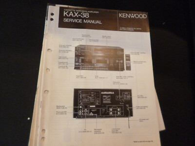 Original Service Manual Schaltplan Kenwood KAX-38