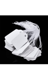 500/1000pcs White Marking Tags Pricing Display Tags Writable Label Hang Tag