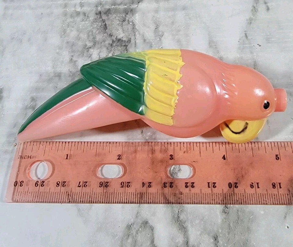 Vtg Plastic Blow Mold PARROT String Light Covers / Patio RV / 10