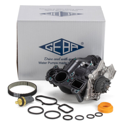 GEBA 110451B Wasserpumpe für VW PASSAT B6 B7 AUDI A3 8P A4 B8 SEAT LEON 1.8 TSI
