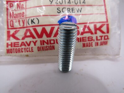 NOS Kawasaki Z1 KZ900 KZ550 KZ650 KZ750 Genuine Slotted Screw 8x25