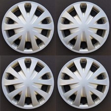 New Wheel Covers Hubcaps Fits 2012-2019 Nissan Versa 15 Silver Set Of 4