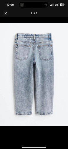 H&M Rare Keith Haring Stone Washed Jeans Pants Size 5T Dog Skateboard Figures - Picture 6 of 7