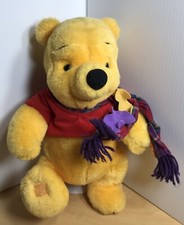 Collectible Winnie The Pooh Blustery Day Pooh With Scarf 13" Plush Bear Toy