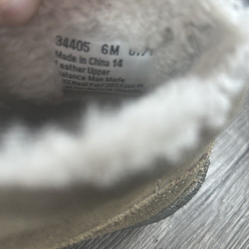 Clarks Originals Boys Size 6 M Brown Leather Chukka Shoes Ankle Shearling Lined - Picture 15 of 19