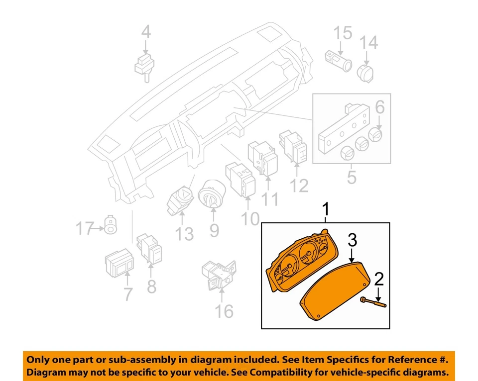 Medidor de velocímetro usado se adapta a: Nissan Frontier Cluster 2009 MPH 6 cilindros 4x4 AT Foto 3 de 4