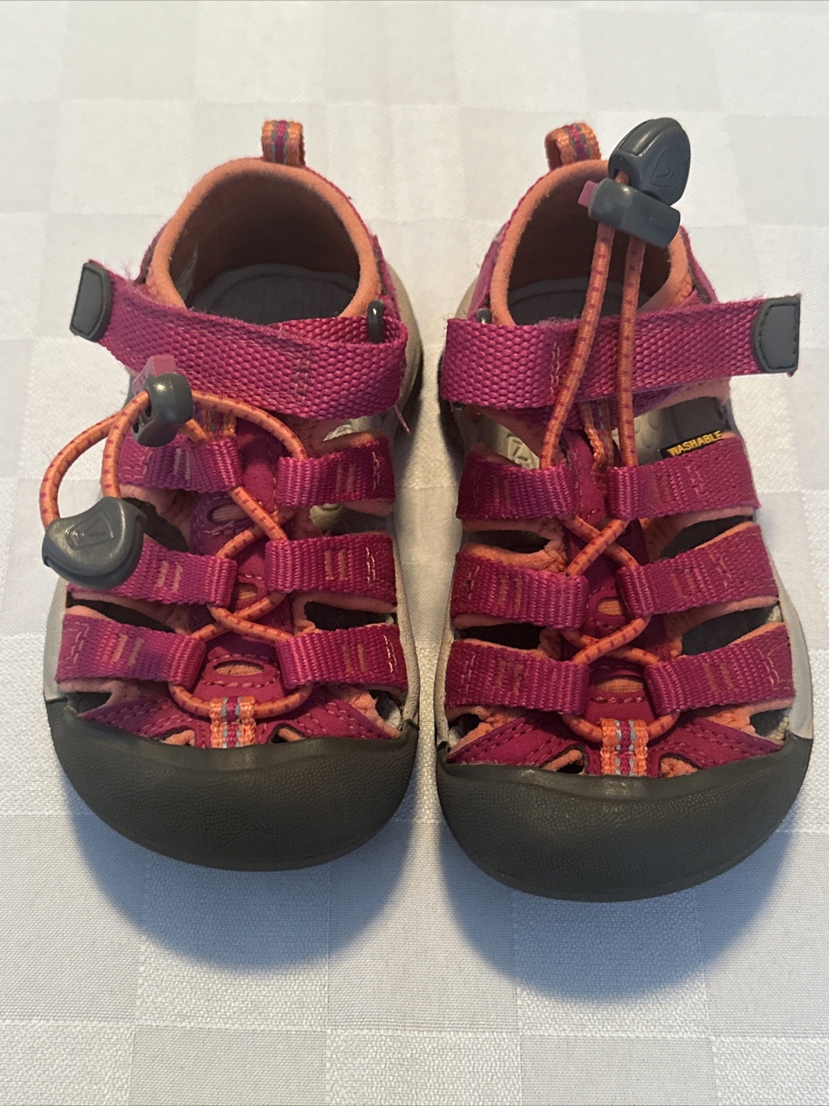 Sandali Keen taglia 8 Newport H2 scarpe acqua ragazza ragazzo rosa corallo arancione