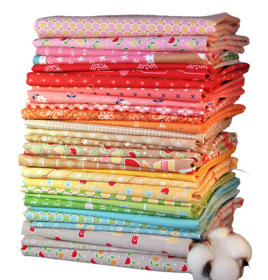 Lori Holt Fabrics 10 Mixed Scrap Fat Quarters for Riley Blake, 2 1/2 yards total