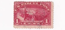 STAMP US SCOTT Q1 "Post Office Clerk" 1 CENT 1913 Parcel Post USED -M