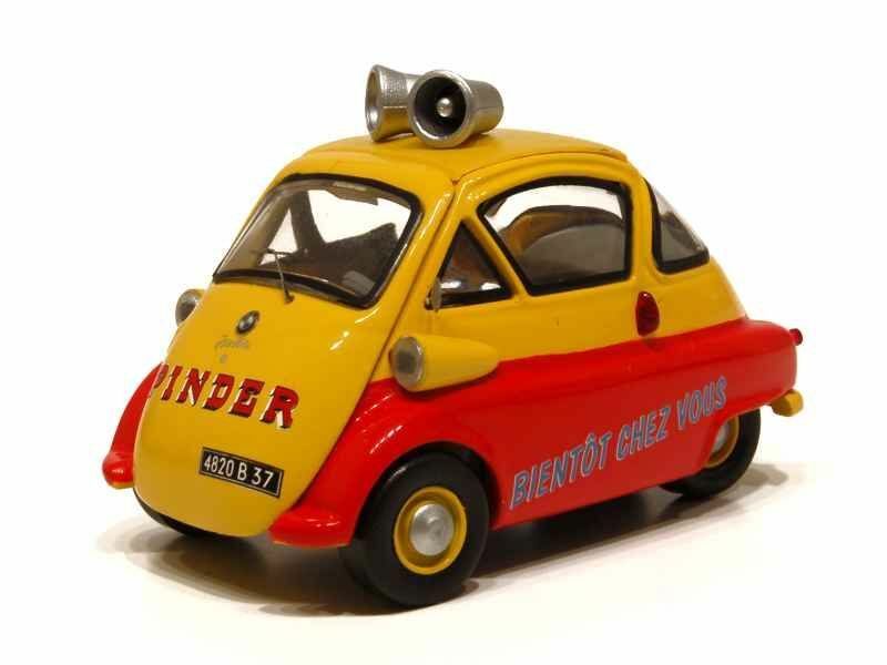 BMW Isetta 1/43 Schuco miniature compacte pour vitrine de collection saturée