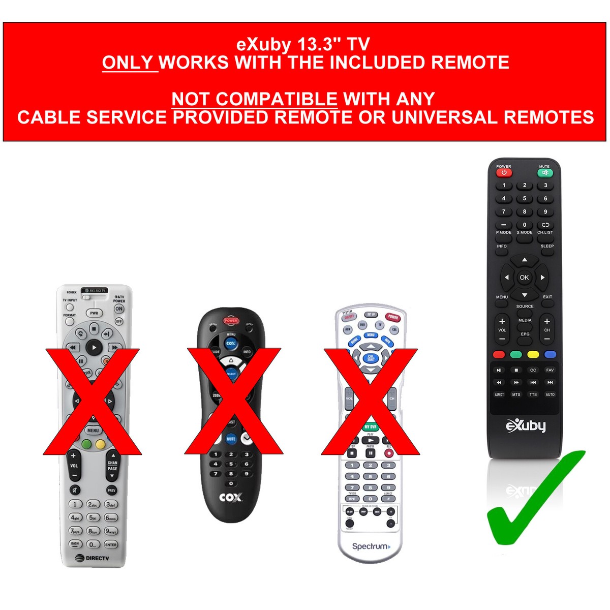 Small TV with Advanced LED Technology – 13.3 inch LED TV – HDTV