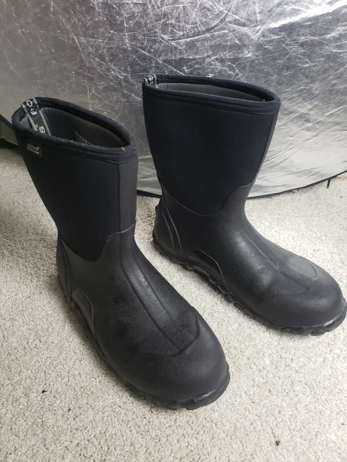 Bogs Men's Classic Mid Waterproof Insulated Winter Boots Sz 13 Black