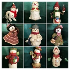 ASSORTED CHRISTMAS ORNAMENTS - SNOWMAN - YOU CHOOSE!