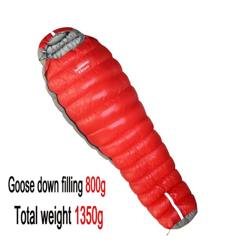 Oversized Mummy Goose Down Sleeping Bag Winter Down Sleeping Bag Very Warm - Picture 8 of 35