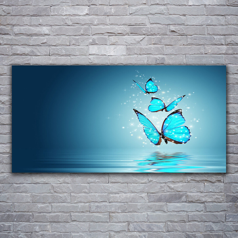 Tableau de papillons 120x60cm pour décoration salon et chambre