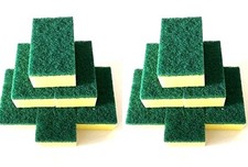 2 X 6 Pieces Shining Non-Scratch Kitchen Sponge Scrubber Sponges Dish washing