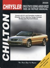 Chrysler Cirrus Sebring Stratus Avenger Breeze Repair Manual 1995 Thru 1998 Chrysler Cirrus Sebring Stratus Avenger Breeze Repair Manual 1995 Thru 1998