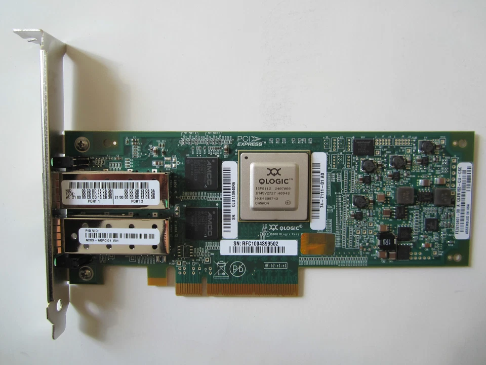 NEW Cisco N2XX-AQPCI01 74-7111-01 QLogic QLE8152-CU-CSC PCI Express 10Gbps Card - Image 3 of 4