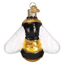 Old World Christmas Bee Collection Glass Blown Ornaments 3 Inches, Bumblebee