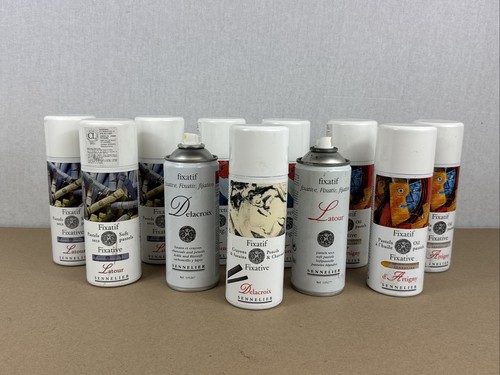 11x USED Sennelier Mixed Latour Pastel Crayon Oil Spray Fix 400Ml *USED* #16