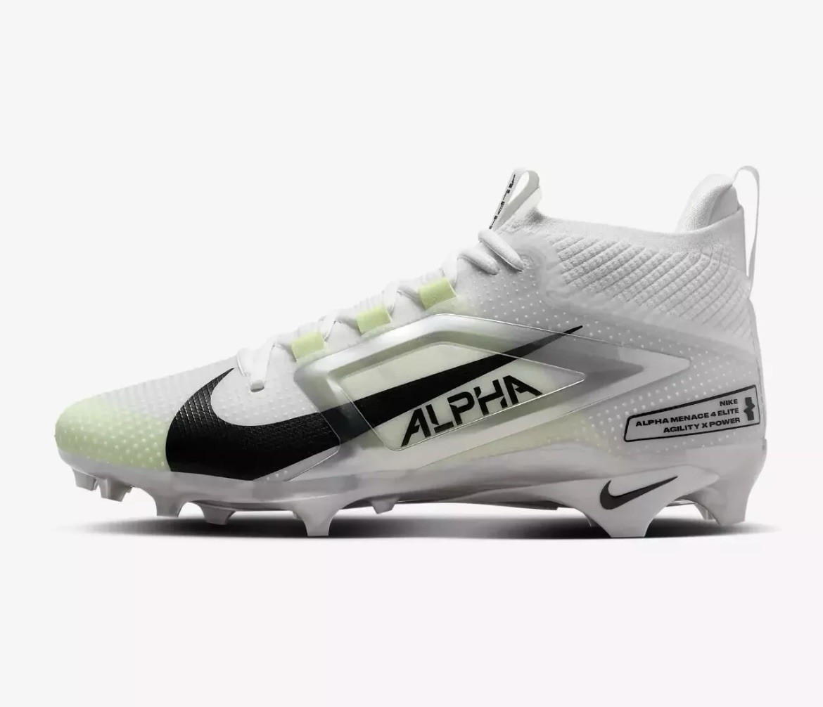 Nike Alpha Menace 4/men’s NWT and box White and Gray Football Cleats size 9.5 Nike | Shoes | Nike Alpha Menace 4mens Nwt And Box White And  main image 4