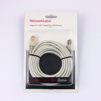 LAN Kabel 5m Cat5 RJ45   Netzwerkkabel Telekom T-Home DSL Router Ethernet