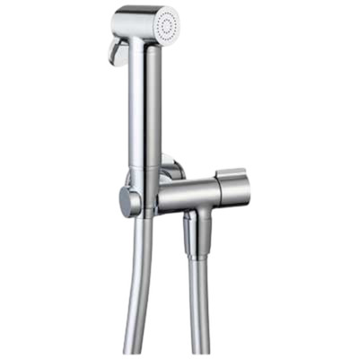TUBO FLESSIBILE PER DOCCIA DOPPIA GRAFFATURA IN OTTONE CROMATO F 1/2