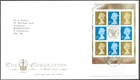 GB QEII 2003 The Coronation  Golden Jubilee  Book of  1st. + 2nd.  Stamps  FDC