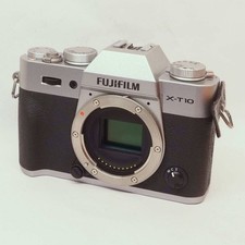 Fujifilm Fuji X-T10 16.3MP Mirrorless Digital Camera Silver Body Only Tested