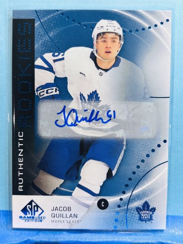2025-26 Upper Deck Sp Game Used - Authentic Rookies Jacob Quillan #AR-JQ Blue...