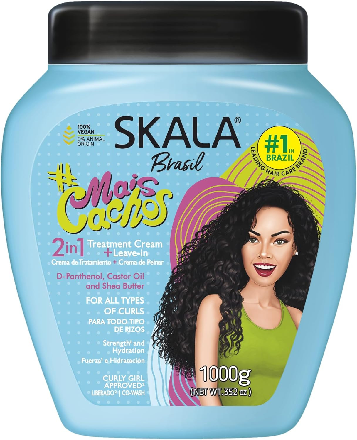 Skala Mais Cachos Vegano 1kg - Idratazione Naturale Ricci 3ABC