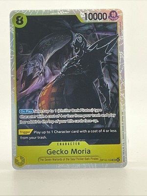 Bandai One Piece CCG Gecko Moria Character OP14-104 Special Foil 