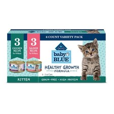 Blue Buffalo Baby Natural Kitten Wet Cat Food Paté 3 Ounce (Pack of 6)  12.59 per gallon