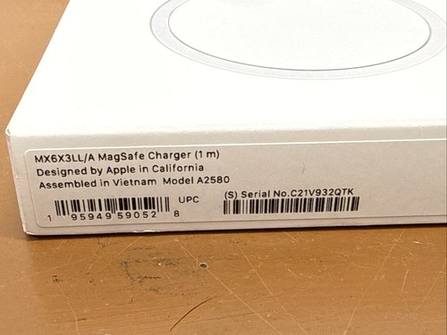 Chargeur Apple Magsafe (1m) - Chargeur sans fil - Charge rapide - Authentique - NEUF - Photo 3 sur 6