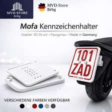 Kennzeichenhalter Kennzeichenträger Wechselrahmen Mofa Roller Bike Moped Bunt
