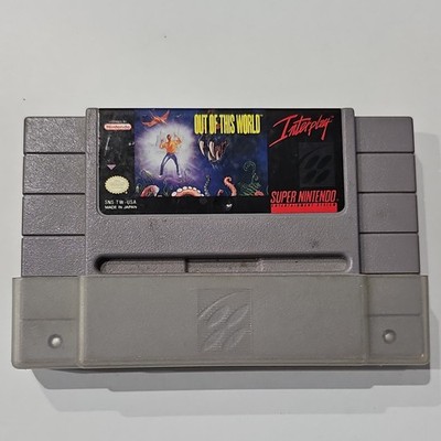 Interplay Out of This World Super Nintendo SNES Game Cartridge NTSC-U/C