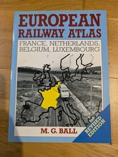 FRANCE & BENELUX RAIL NETWORK ATLAS & STATION INDEX BOOK (1994 EDITION)