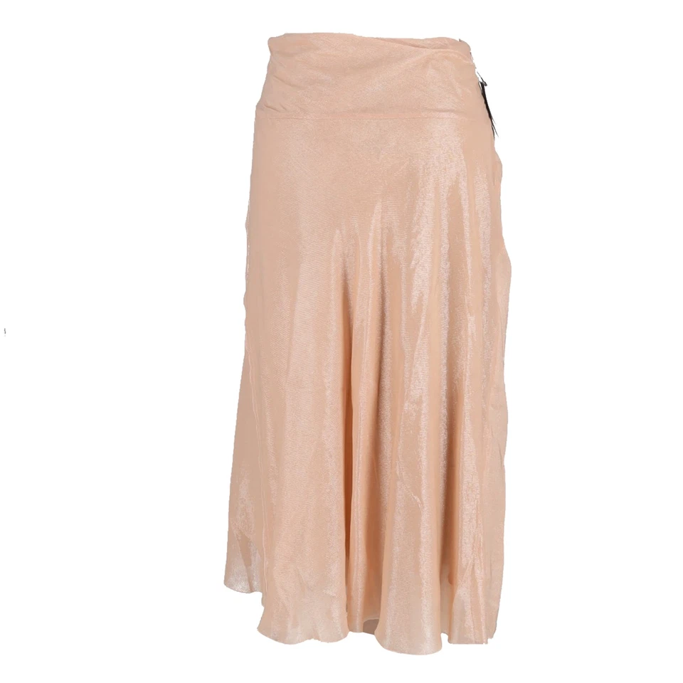 Falda midi Victoria Beckham Cami detalle flor en viscosa melocotón Foto 3 de 3